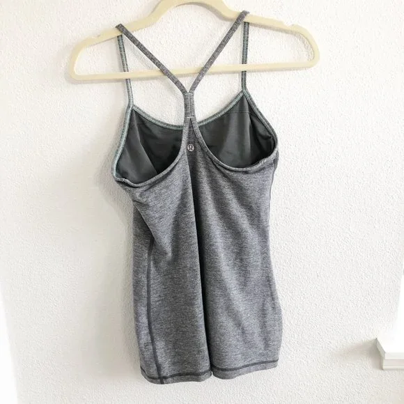 Lululemon Gray Power Y Tank - Picture 4 of 4